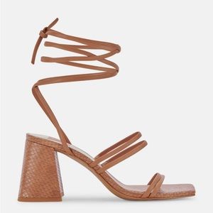DOLCE VITA PAXX HEELS in LUGGAGE STELLA (Size 7.5) ✨